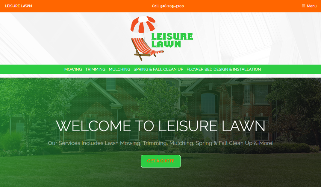 Leisure Lawn Website